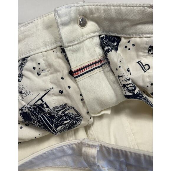 Pilcro And The Letterpress White Jeans Size 28 Lace Up Ankle Boho Anthropologie - Picture 8 of 12